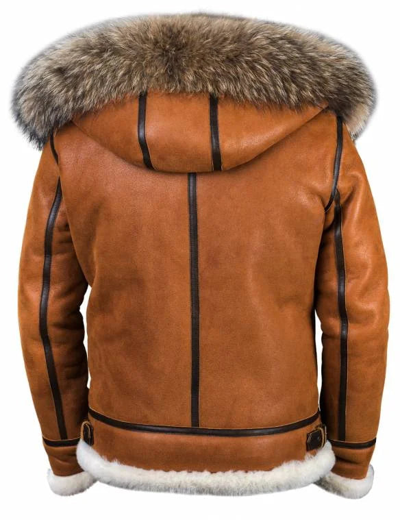 Damen Blousonjacke in Lederoptik mit Kunstfellbesatz